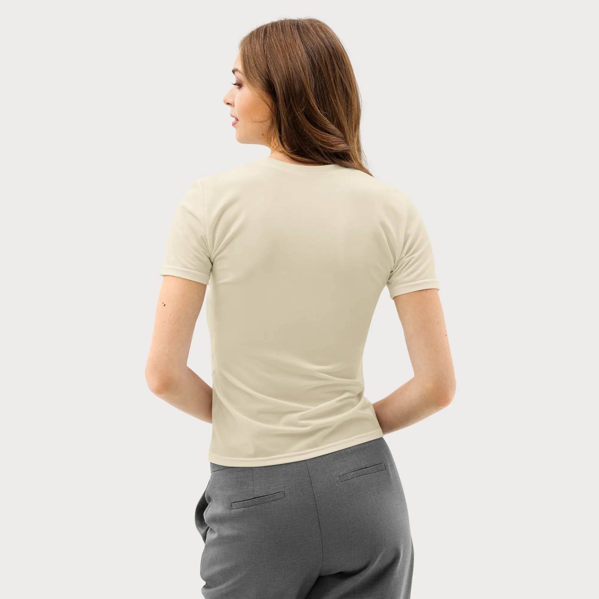 Cotton Crew Neck T shirt Women​