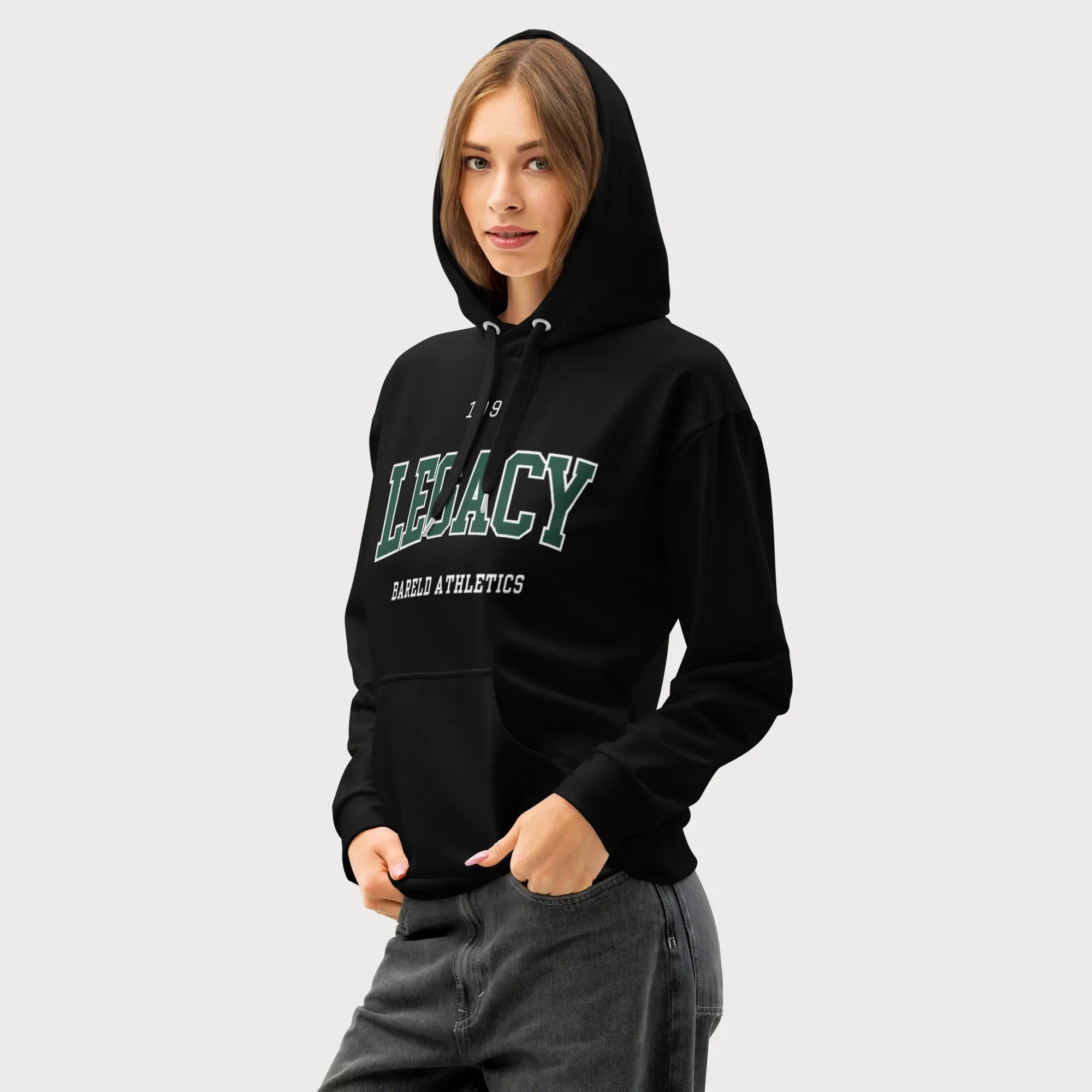 Black Graphic Hoodie Women's​