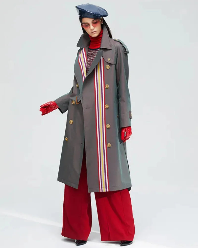 Women's Double Breasted Trench Coat​
