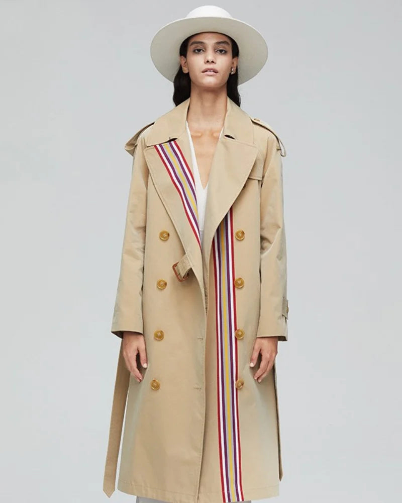 Women's Double Breasted Trench Coat​