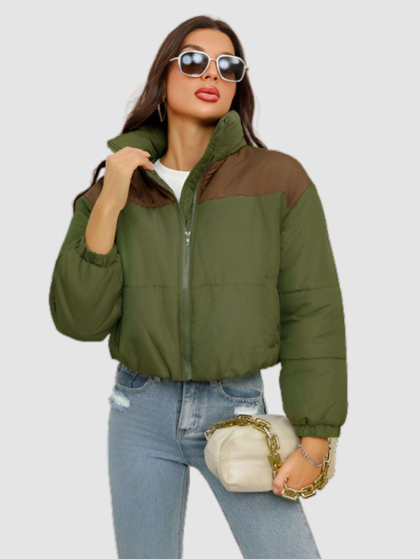 Puffer Jacket Army Green