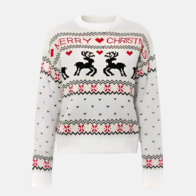 Cute christmas sweater White
