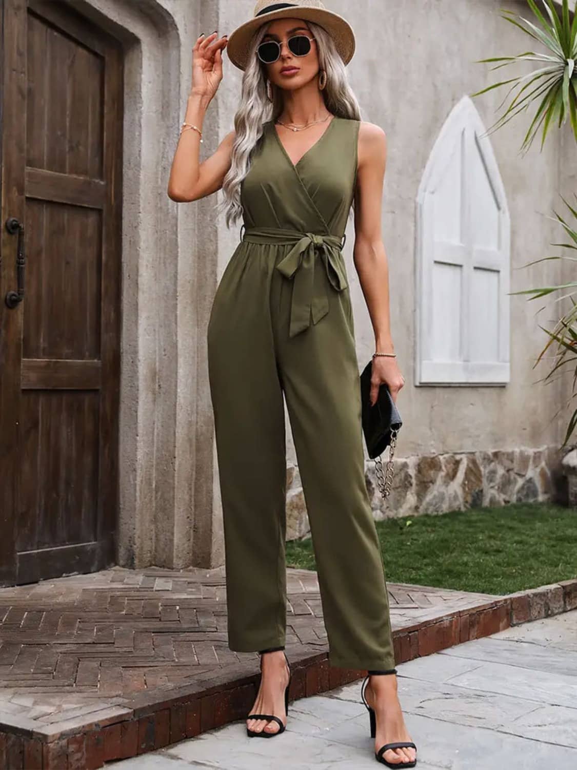 Army Green Womens Jumpsuit