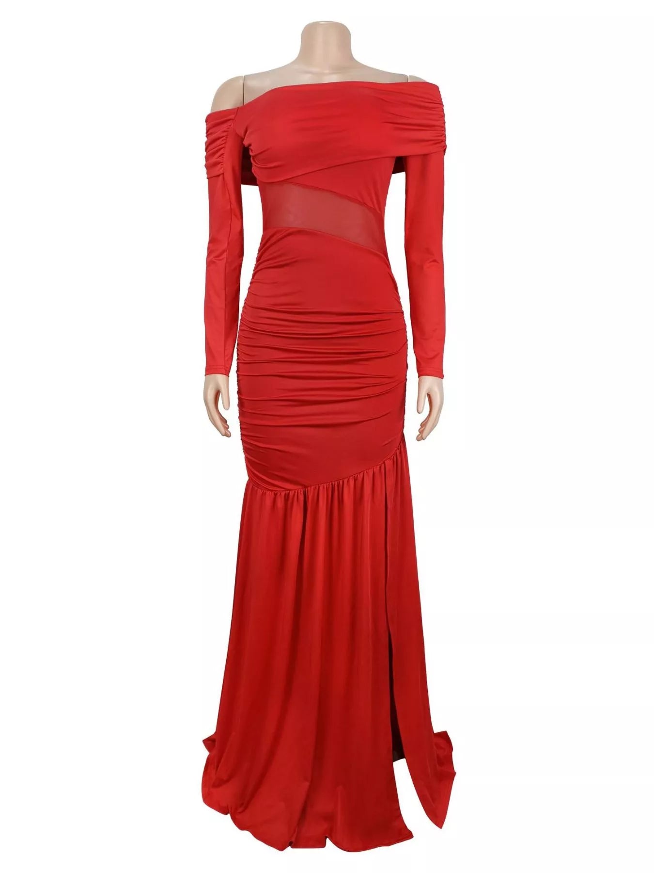 Long Sleeve Off The Shoulder Dress​