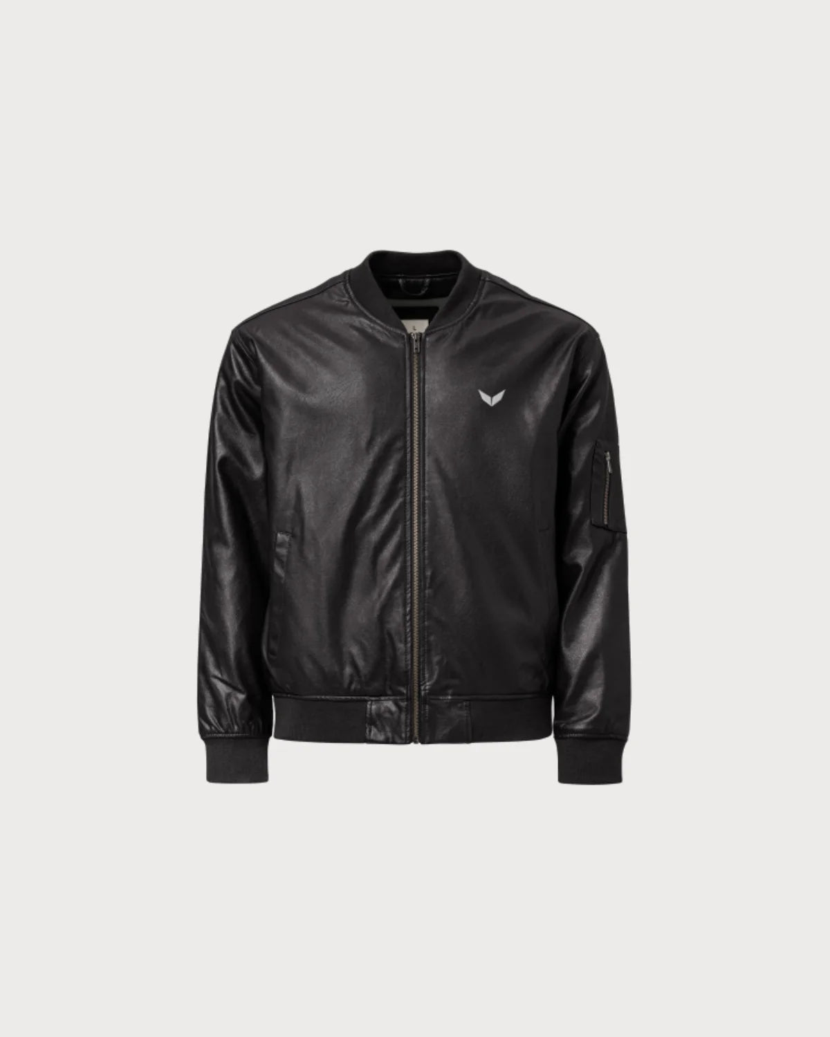 Black Leather Bomber Jacket Women​
