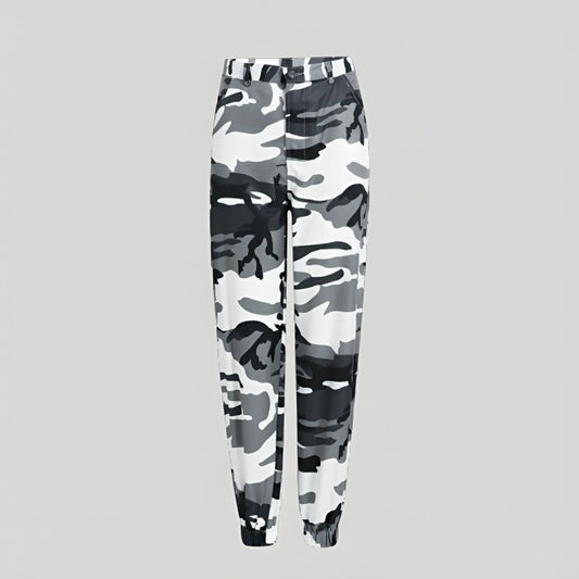 Camouflage Pants For Women Gray