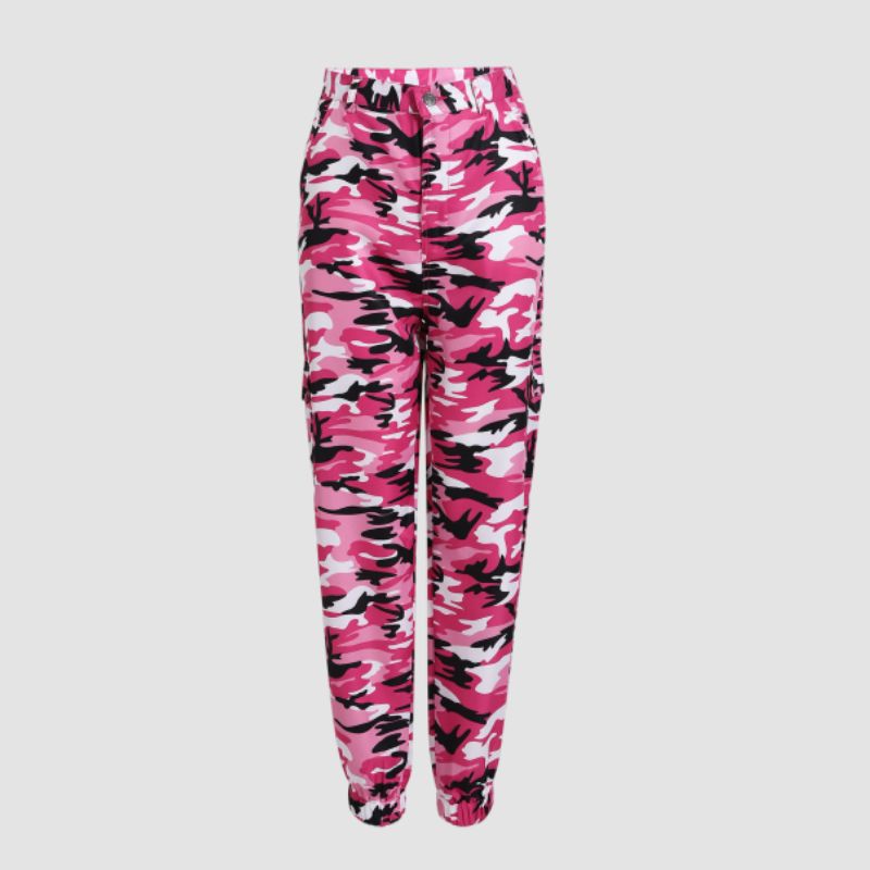 Camouflage Pants For Women Rose