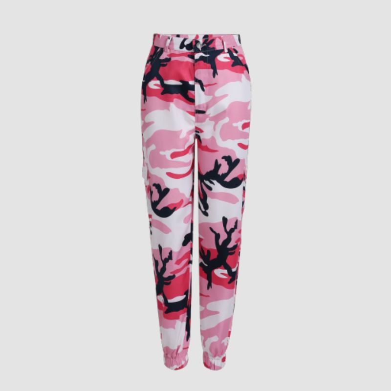Camouflage Pants For Women Pink