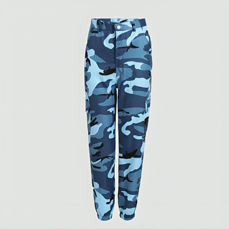 Camouflage Pants For Women Blue