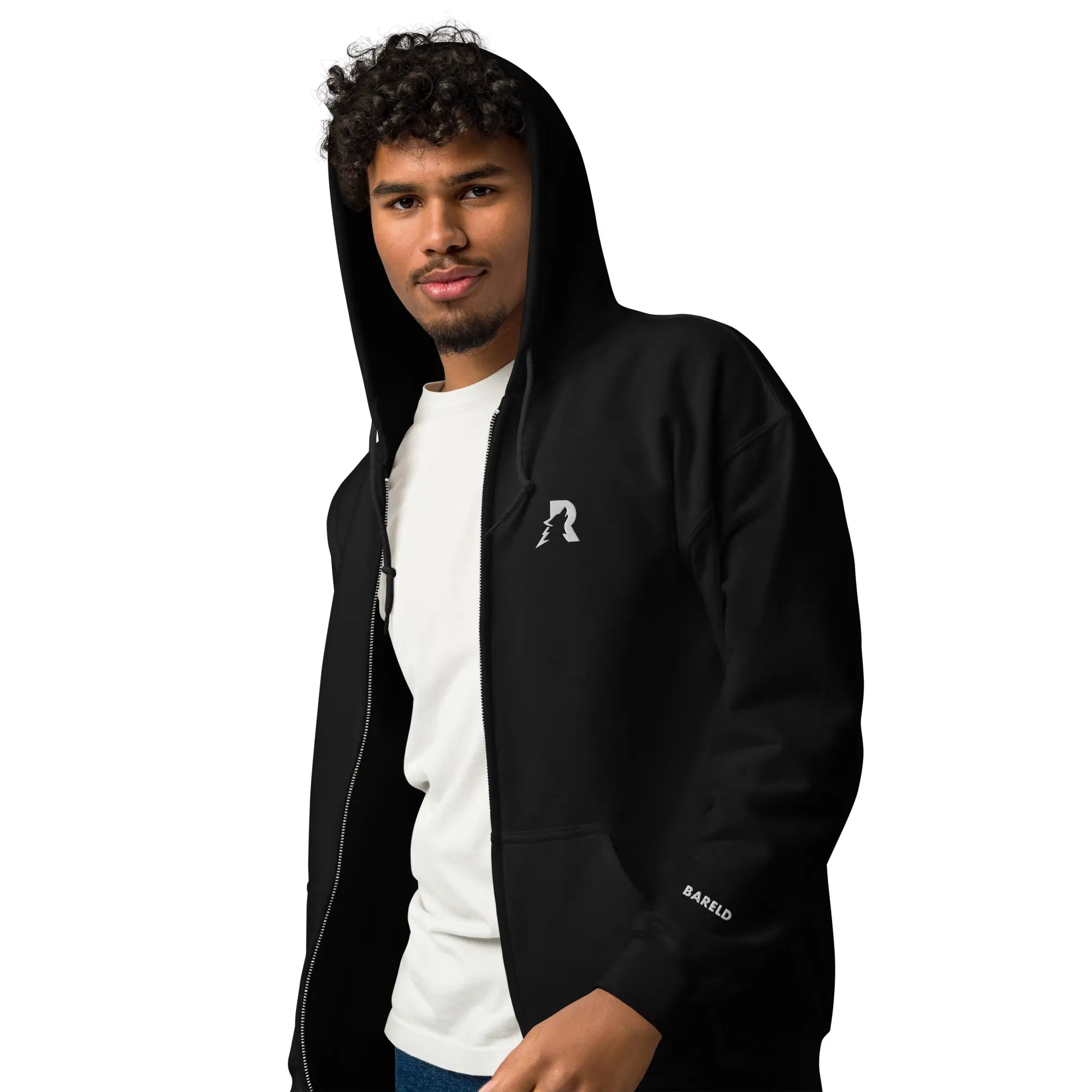 Men's Black Zip Up Hoodie​