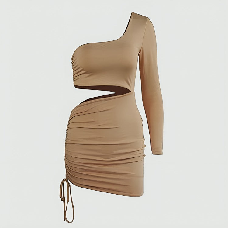 one long sleeve dress Khaki