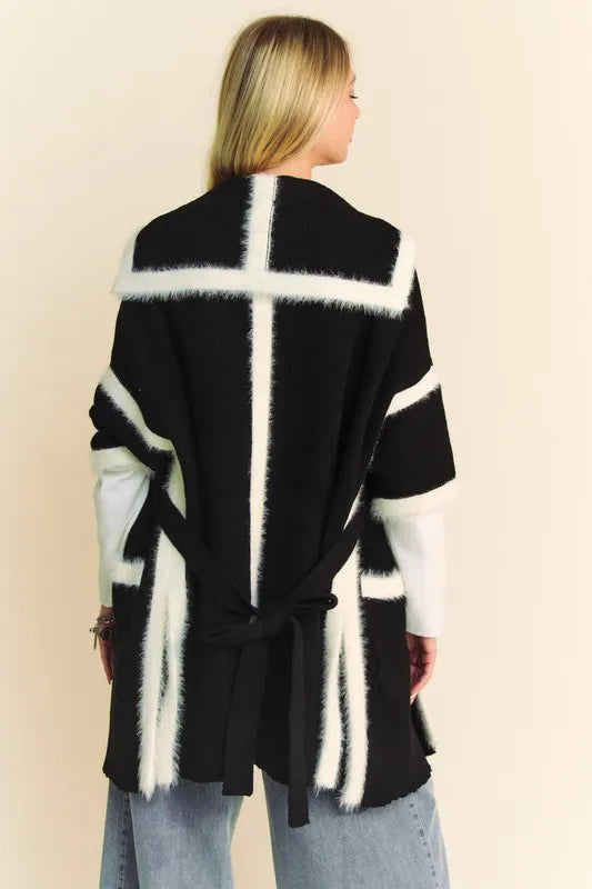 open front oversized cardigan