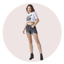 denim shorts for women